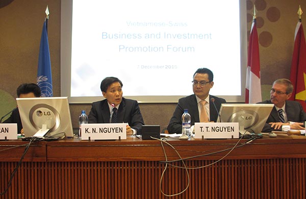 Đoàn công tác của Bộ Tư pháp tham dự Hội nghị xúc tiến thương mại và đầu tư Việt Nam – Thuỵ Sỹ