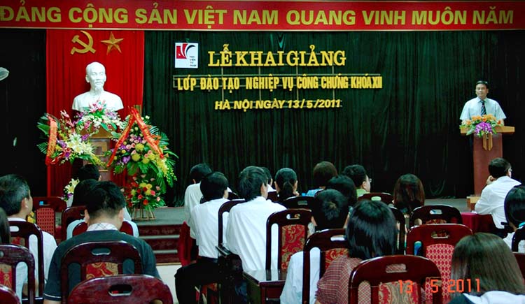 Học viện Tư pháp: Khai giảng lớp đào tạo nghiệp vụ công chứng khóa XII tại Hà Nội