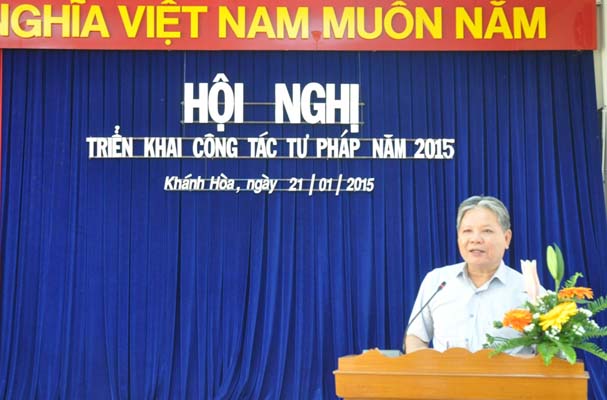 Bộ trưởng Hà Hùng Cường: Tư pháp Khánh Hòa có đóng góp tích cực cho sự phát triển kinh tế xã hội địa phương  