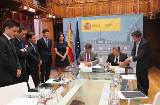Tăng cường quan hệ hợp tác pháp luật và tư pháp giữa Việt Nam và Tây Ban Nha 