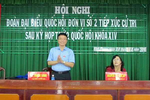 Bộ trưởng Lê Thành Long tiếp xúc cử tri tại Kiên Giang: Tạo mọi điều kiện nâng cao đời sống cho người dân
