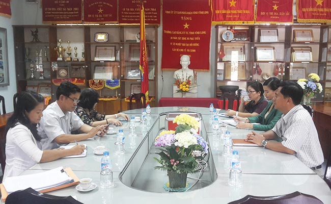 Trường Trung cấp luật Vị Thanh thực hiện công tác tuyển sinh tại tỉnh Vĩnh Long