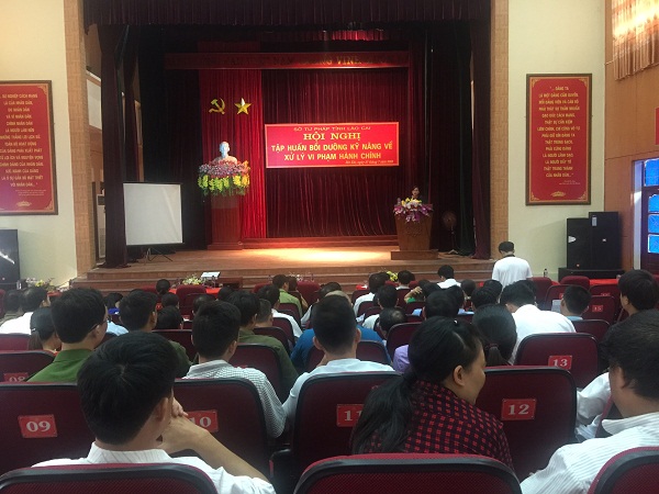 Lào Cai: Tổ chức các lớp bồi dưỡng kỹ năng xử lý vi phạm hành chính
