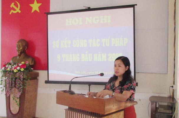 Sở Tư pháp Đắk Lắk tổ chức hội nghị sơ kết công tác tư pháp 9 tháng đầu năm 2017