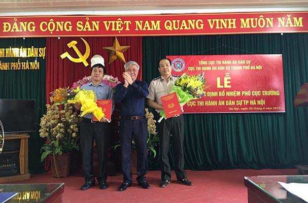 Lễ công bố quyết định bổ nhiệm Phó Cục trưởng Cục Thi hành án dân sự thành phố Hà Nội