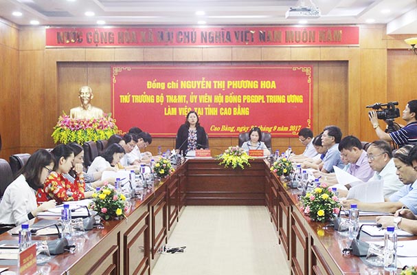 Hội đồng phối hợp phổ biến, giáo dục pháp luật Trung ương kiểm tra tại tỉnh Cao Bằng