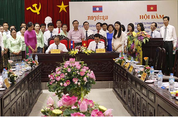 Hội đàm STP Thanh Hóa và STP tỉnh Hủa Phăn nước CHDCND Lào