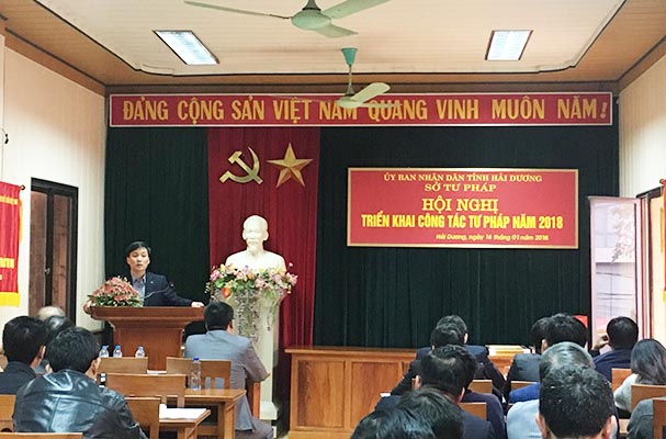 Sở Tư pháp Hải Dương: Thứ trưởng Nguyễn Khánh Ngọc dự Hội nghị triển khai công tác