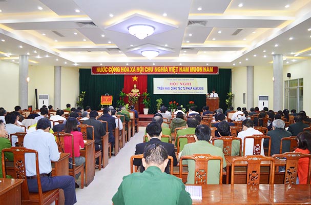Bình Định: Tổ chức hội nghị triển khai công tác Tư pháp năm 2018