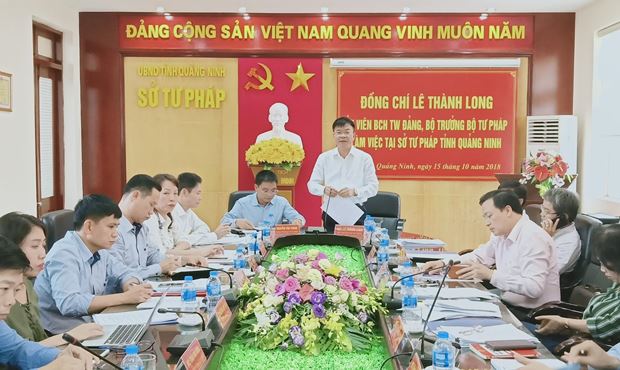 Sở Tư pháp Quảng Ninh đã nỗ lực hết sức để đồng hành với sự phát triển của tỉnh