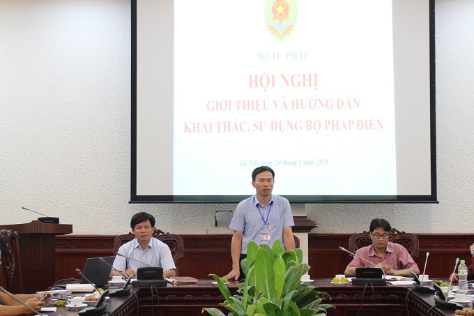 Bộ Tư pháp tổ chức Hội nghị giới thiệu và hướng dẫn khai thác, sử dụng Bộ pháp điển tại Hà Nội