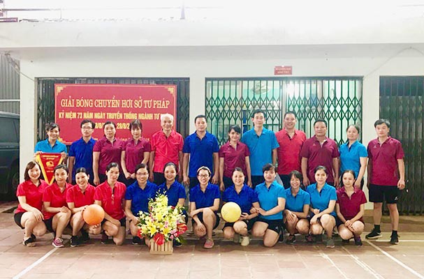 Lạng Sơn tổ chức Giải Bóng chuyền hơi kỷ niệm 73 năm ngày truyền thống ngành Tư pháp