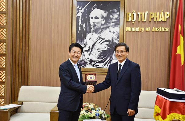 Tiếp tục phát triển quan hệ  pháp luật và tư pháp giữa Việt Nam – Nhật Bản