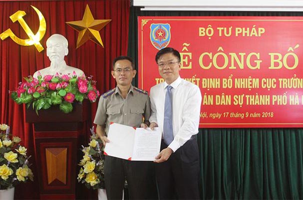 Ông Lê Xuân Hồng được bổ nhiệm làm Cục trưởng Cục THADS Hà Nội