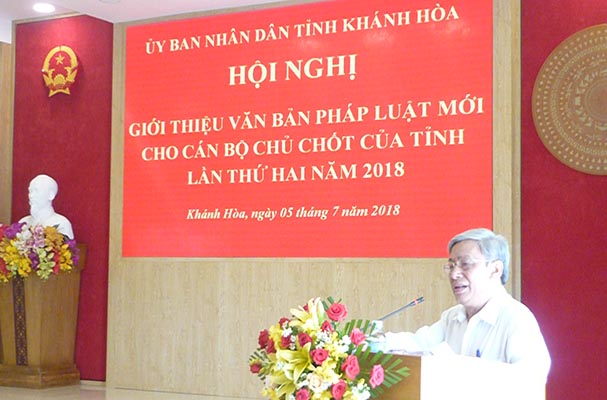 Khánh Hòa: Tổ chức Hội nghị giới thiệu văn bản pháp luật mới