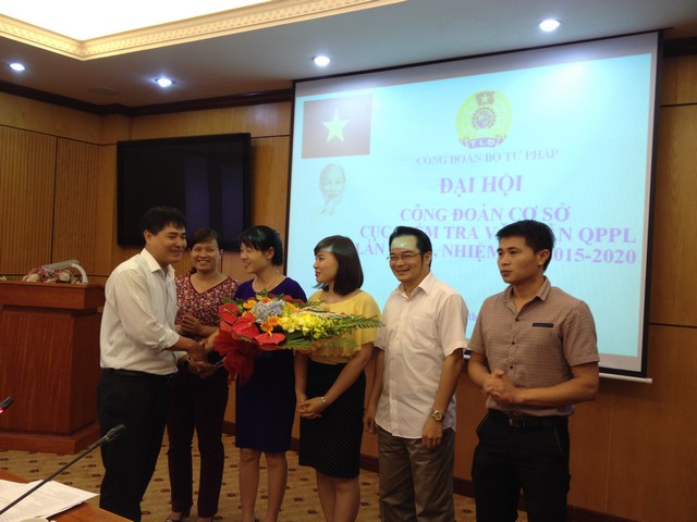 Đại hội Công đoàn cơ sở Cục Kiểm tra văn bản QPPL lần thứ I, nhiệm kỳ 2015 - 2020