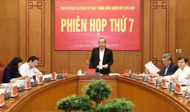 Phó Thủ tướng Thường trực chủ trì phiên họp thứ 7 của BCĐ Cải cách tư pháp Trung ương