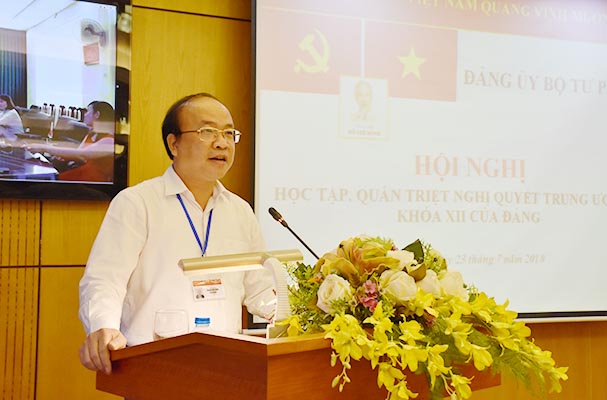 Bộ Tư pháp: Hội nghị học tập, quán triệt Nghị quyết Trung ương 7 khóa XII của Đảng