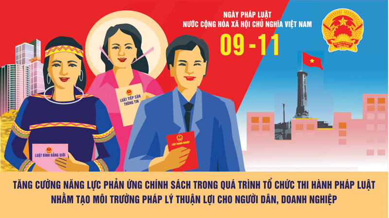 Mẫu pano Ngày Pháp luật Việt Nam năm 2023