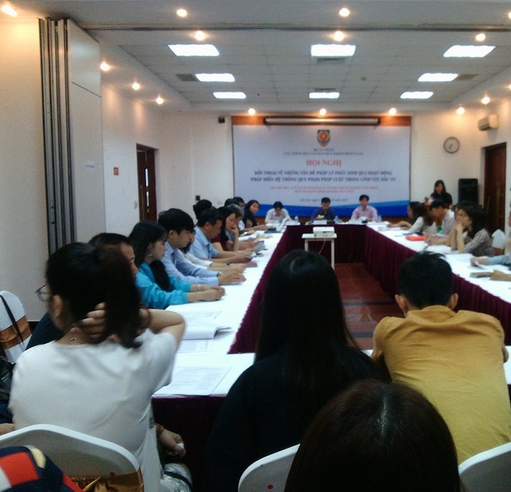 HỘI NGHỊ ĐỐI THOẠI NHỮNG VẤN ĐỀ PHÁP LÝ PHÁT SINH THÔNG QUA HOẠT ĐỘNG PHÁP ĐIỂN HỆ THỐNG QUY PHẠM PHÁP LUẬT TRONG LĨNH VỰC ĐẦU TƯ