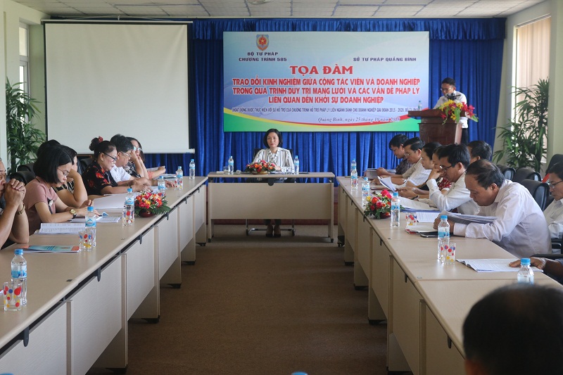 Tọa đàm “Trao đổi kinh nghiệm giữa cộng tác viên và doanh nghiệp trong quá trình duy trì mạng lưới và các vấn đề pháp lý  liên quan đến khởi sự doanh nghiệp” Tại Quảng Bình