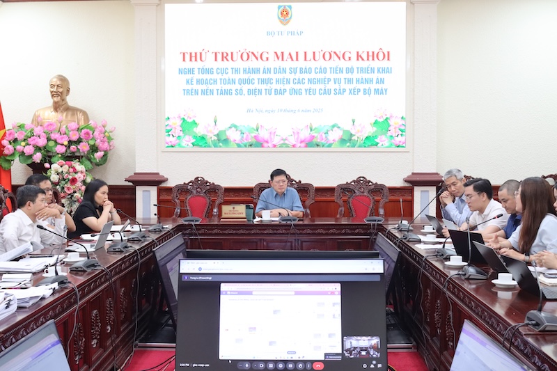 Đẩy mạnh triển khai nền tảng số trong thi hành án dân sự, đáp ứng yêu cầu tổ chức bộ máy mới