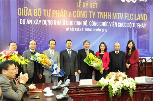 Lễ ký kết Dự án xây dựng nhà ở cho cán bộ, công chức, viên chức Bộ Tư pháp
