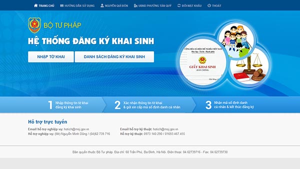 Áp dụng phần mềm đăng ký khai sinh tại 04 thành phố trực thuộc trung ương - những kết quả đầu tiên