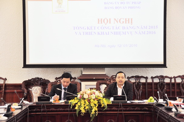 Đảng bộ Văn phòng Bộ quyết tâm thực hiện thắng lợi những mục tiêu đã đề ra trong năm 2016