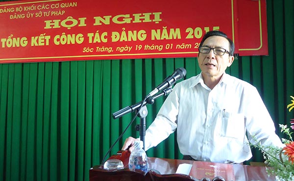 Sở Tư pháp Sóc Trăng: Hội nghị tổng kết công tác Đảng năm 2015