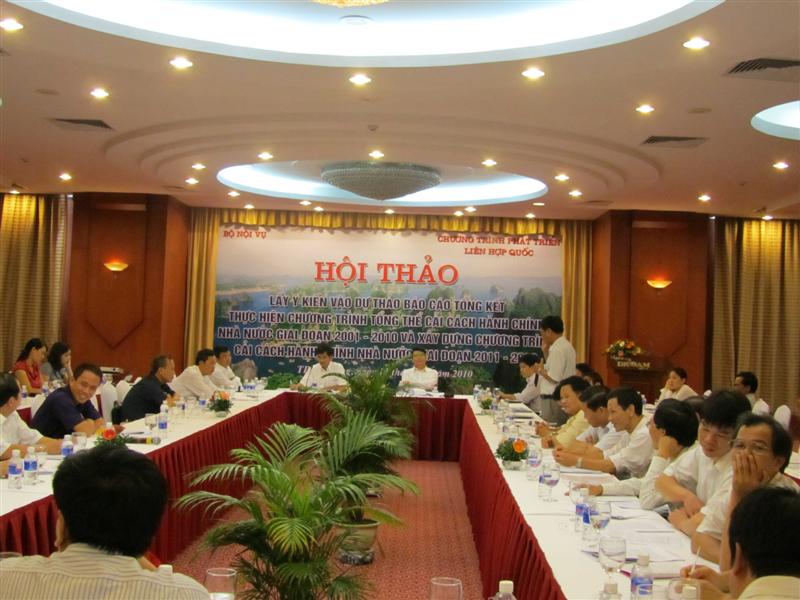 Chuẩn bị tổng kết thực hiện Chương trình tổng thể Cải cách hành chính Nhà nước (CCHC NN) giai đoạn 2001 – 2010