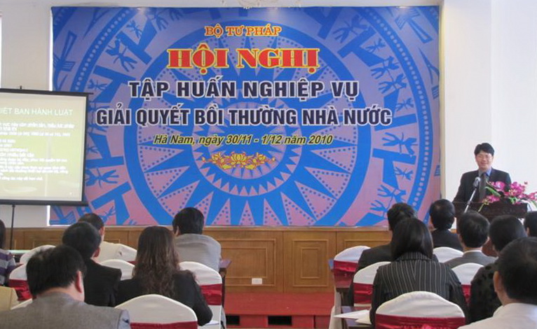 Bộ Tư pháp tổ chức Hội nghị tập tuấn nghiệp vụ giải quyết bồi thường Nhà nước