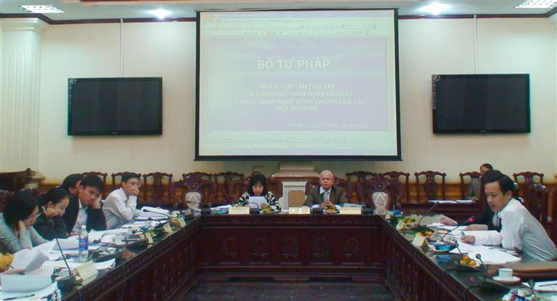 Phiên họp lần thứ 07 của Hội đồng Thẩm định đề xuất tổ chức hành nghề công chứng của các địa phương 