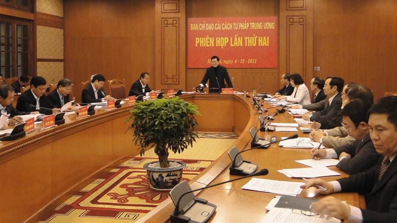 Ban Chỉ đạo Cải cách tư pháp TƯ họp phiên thứ 2