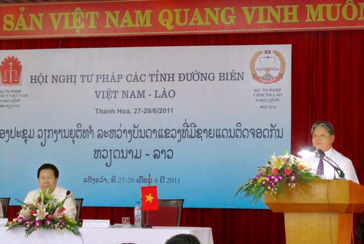 Khai mạc Hội nghị tư pháp các tỉnh đường biên Việt Nam – Lào