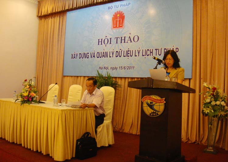 Hội thảo về xây dựng và quản lý dữ liệu lý lịch tư pháp