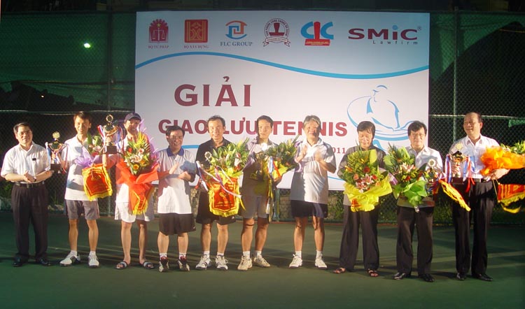 Giải giao lưu Tennis giữa Bộ Tư pháp và Bộ Xây dựng