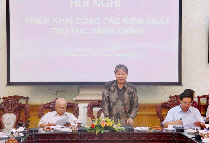 Hội nghị triển khai công tác kiểm soát thủ tục hành chính