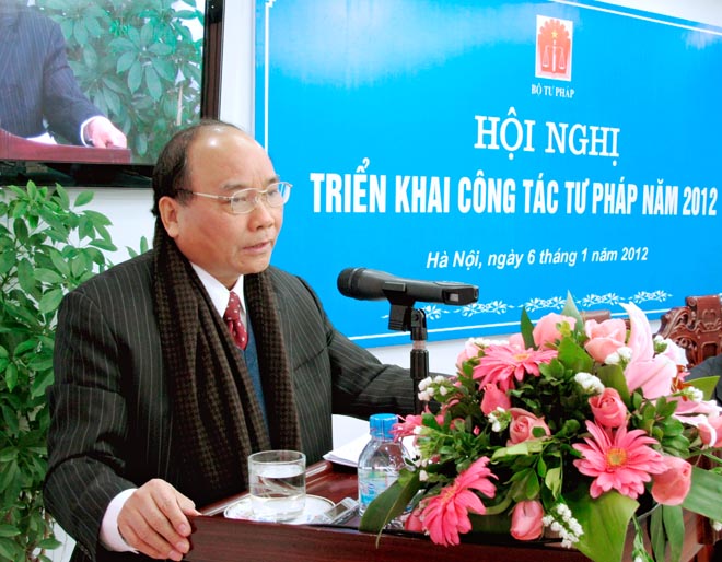 Hội nghị triển khai công tác Tư pháp năm 2012