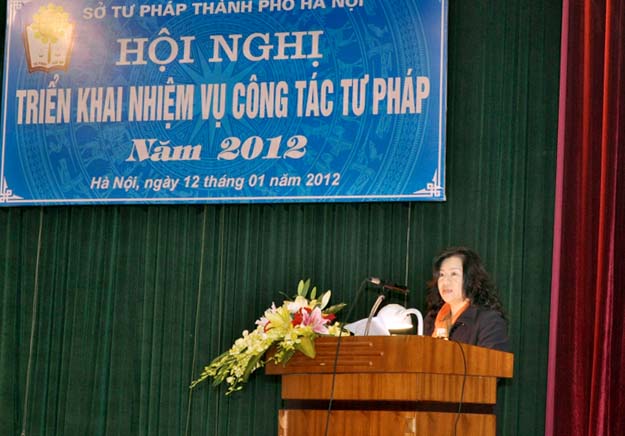 Hà Nội: Hội nghị triển khai nhiệm vụ công tác Tư pháp năm 2012