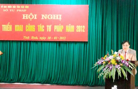 Thái Bình: Triển khai công tác Tư pháp năm 2012
