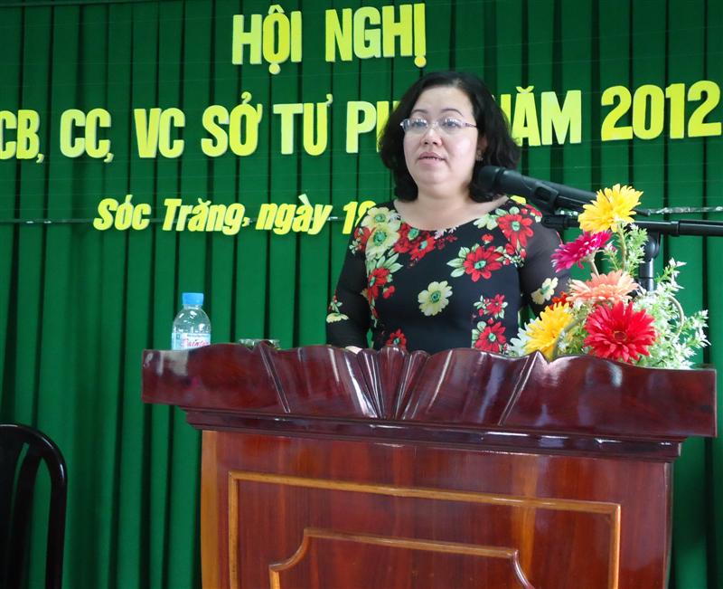 Sóc Trăng: Hội nghị cán bộ, công chức, viên chức Sở Tư pháp năm 2012