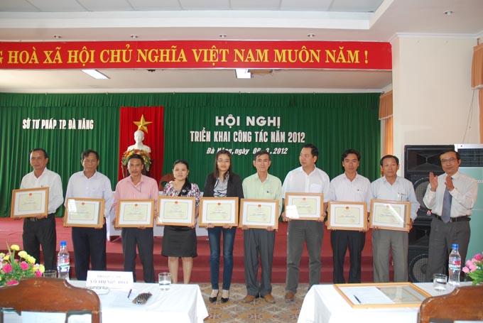 Sở Tư pháp Đà Nẵng tổ chức Hội nghị triển khai công tác năm 2012