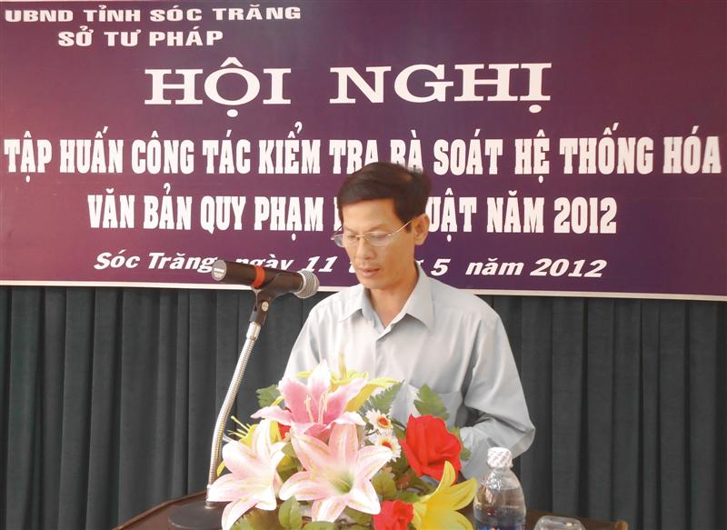 Sóc Trăng: Hội nghị Tập huấn công tác kiểm tra và rà soát văn bản quy phạm pháp luật