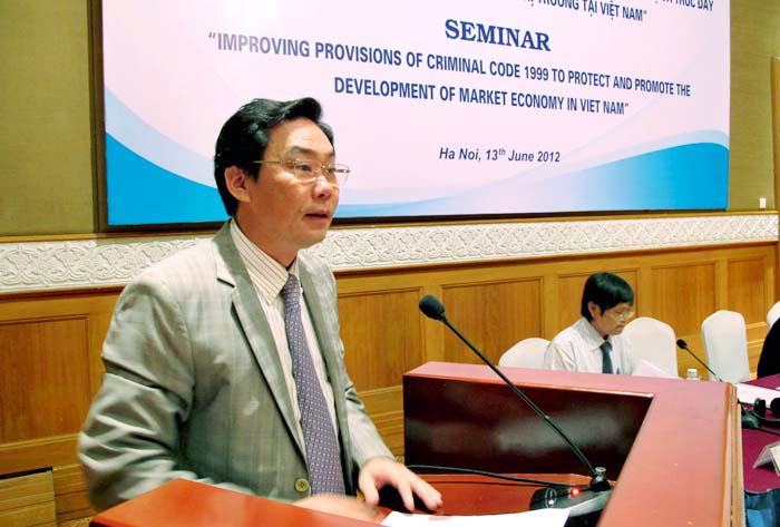 Hội thảo Hoàn thiện các quy định của Bộ luật Hình sự góp phần bảo vệ và thúc đẩy sự phát triển của nền kinh tế thị trường tại Việt Nam