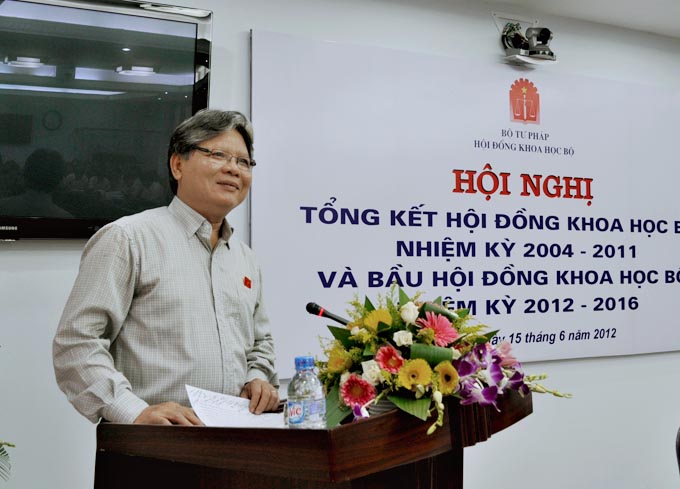 Hội đồng Khoa học Bộ Tư pháp nhiệm kỳ 2012 – 2016: Bộ trưởng Hà Hùng Cường tiếp tục giữ cương vị Chủ tịch