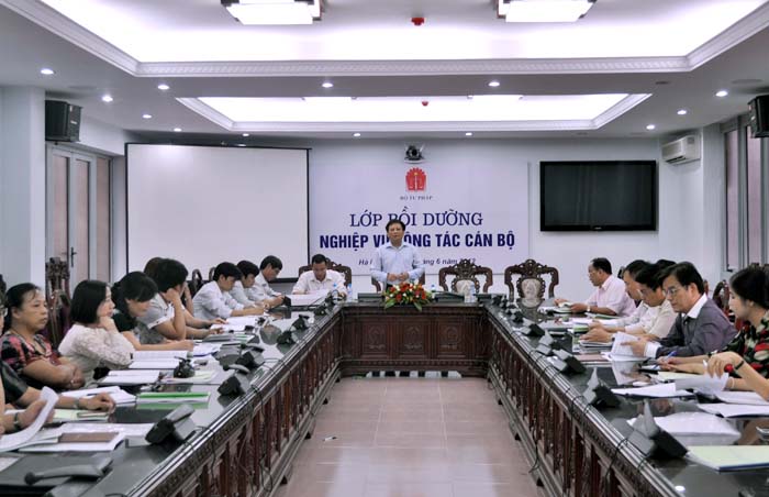 Bộ Tư pháp tổ chức Lớp bồi dưỡng nghiệp vụ công tác cán bộ