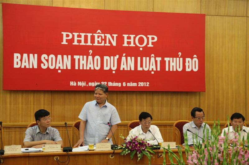 Ban soạn thảo Luật Thủ đô họp phiên thứ 4