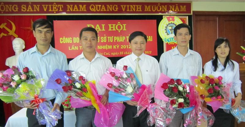 Công đoàn Sở Tư pháp Lào Cai đã tổ chức Đại hội Công đoàn khóa IX, nhiệm kỳ 2012- 2015