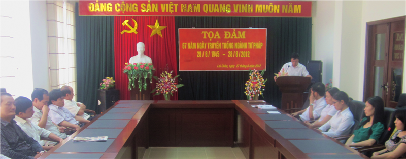 Sở Tư pháp Lai Châu: Tọa đàm kỷ niệm 67 năm ngày thành lập ngành Tư pháp Việt Nam và 8 năm Tư pháp Lai Châu